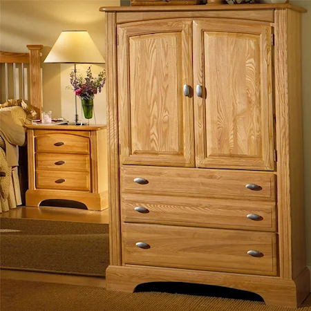 Armoire Door Chest with T.V. Area